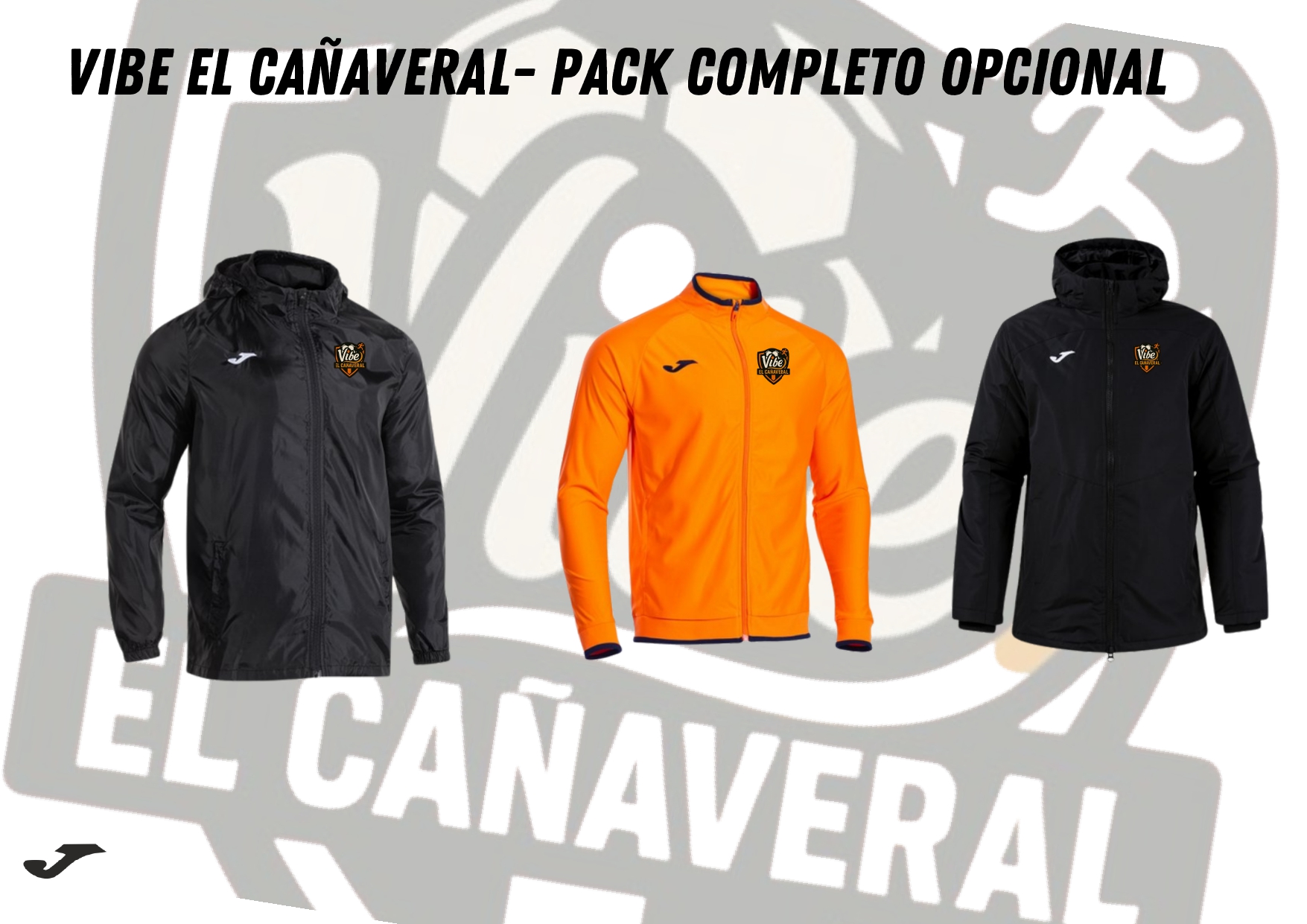 Pack Opcional oficial Joma del C.D. ViBe Cañaveral